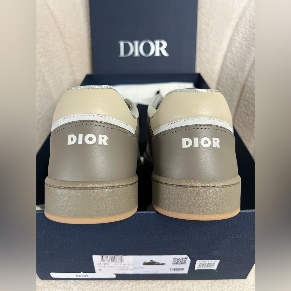 Dior B27 Sneakers – Beige/Dark Green – Size 43 – Brand New, Full Set - Picture 10 of 10